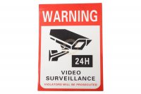 Reflexn samolepka WARNING VIDEO SURVEILLANCE 14 x 10,5 cm